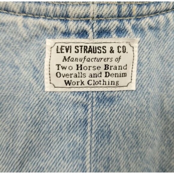 LEVI'S Vtg Light Wash Button Down Sleeveless Romper Women's Size Small NWT - Picture 3 of 6